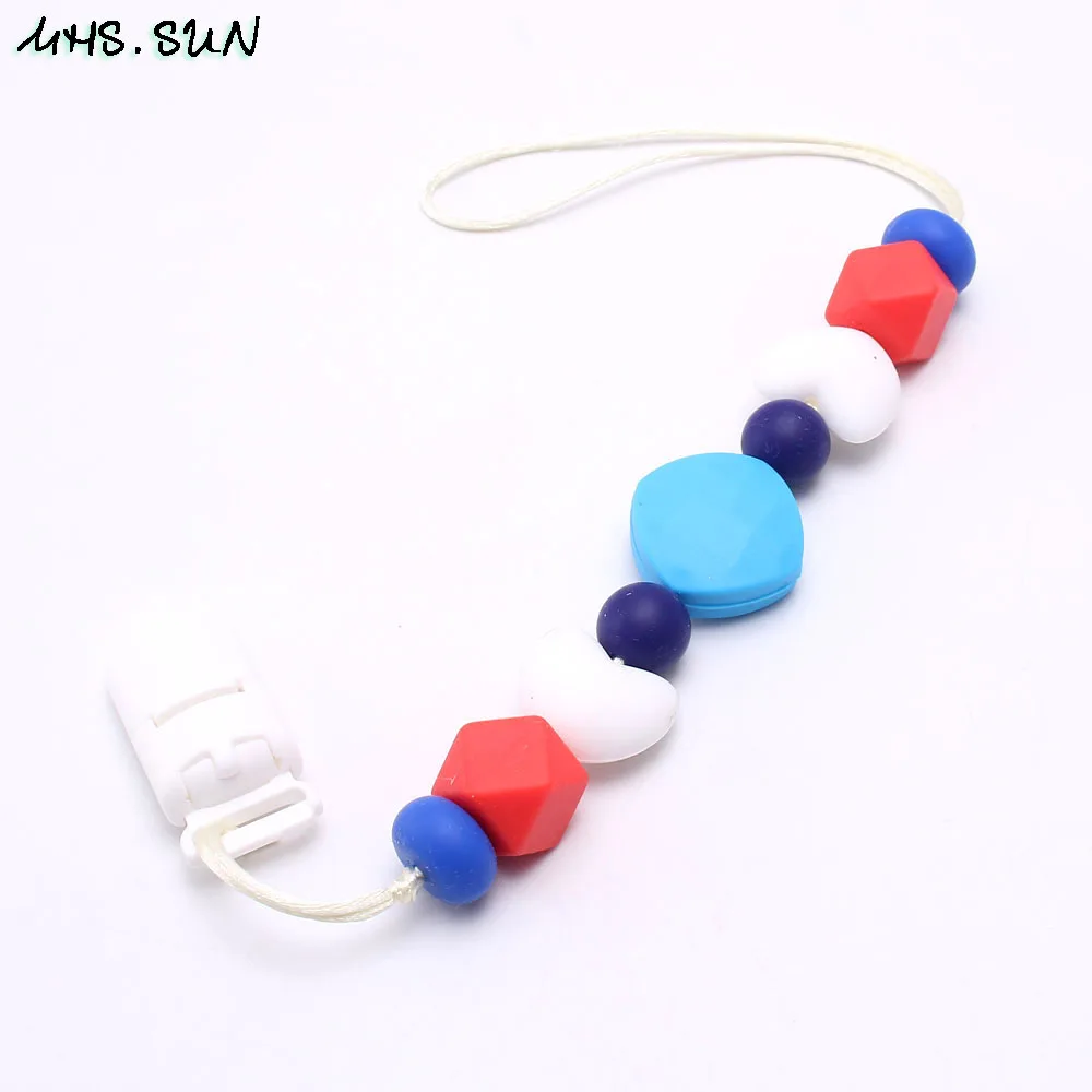 255 (4),SL255,45g,$2.33-1PC,$17.5-5PC.Baby silicone beads pacifier chain clips safe handmade kids teething chewing silicone chain dummy clips soother jewelry 