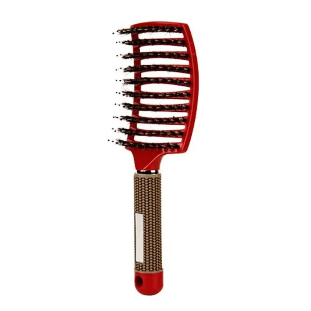 Волос кисточки без электричества антистатические расческа для окрашивания волос 250*75 мм салон по уходу за волосами зубы двухсторонняя расчёстка для шерсти - Цвет: red