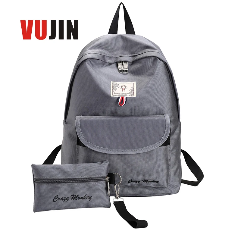 Mochilas Letter Top New 2017 Mochila Escolar Kpop Women Backpacks Waterproof Nylon School Bags Girl Female