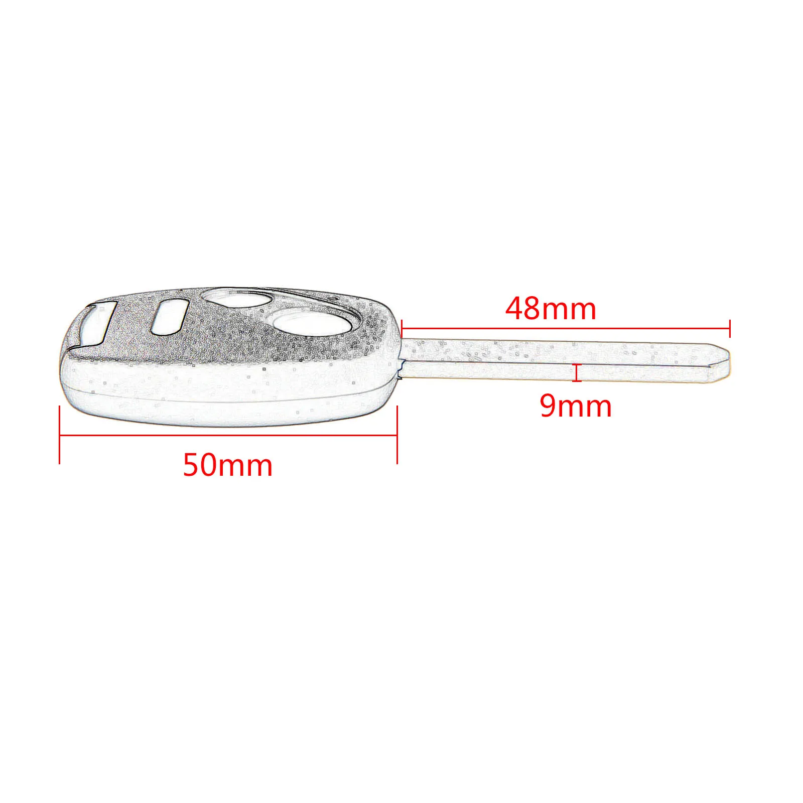 

3Buttons Repalcement Keyless Entry Remote Key Fob Shell Case Key Uncut Blade For HONDA Accord Pilot Civic CR-V Car-covers