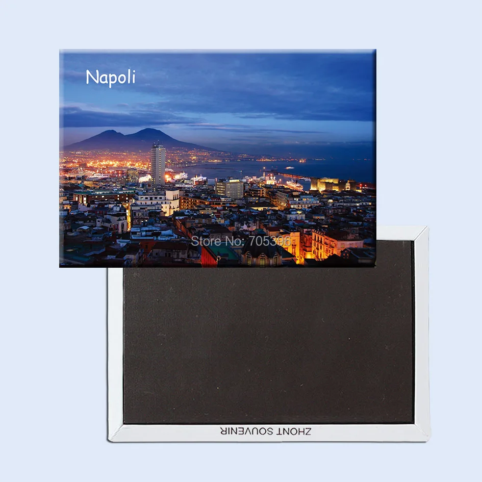 Туристические магниты для холодильника 78*54 мм итальянские сувенирные Napoli 20772 |