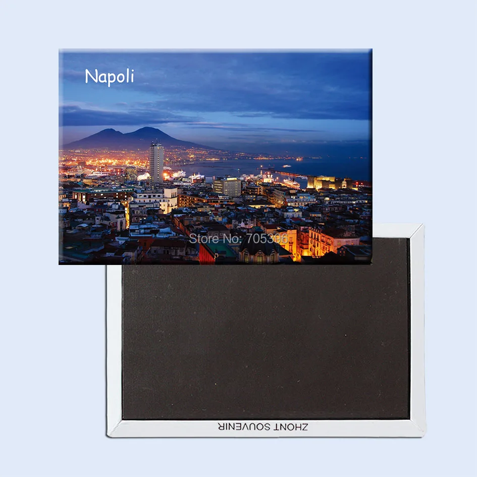 Italy Vintage Travel Fridge Magnet Napoli