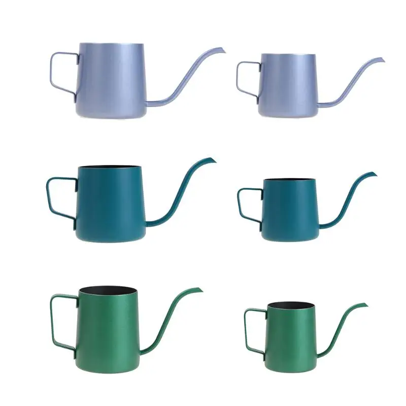 250 ML/350 ML معقوفة صنبور غلاية قهوة صب أكثر سماكة الفولاذ المقاوم للصدأ طويل الفم براد شاي Coffeeware