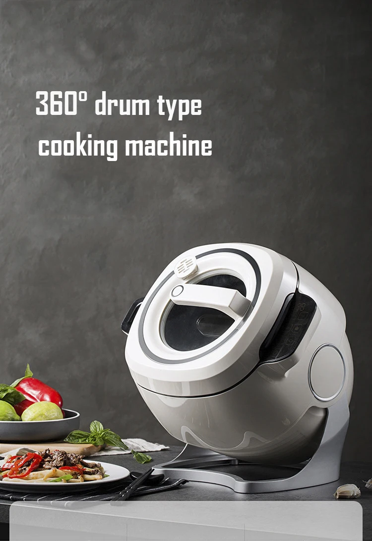 6л полностью автоматическая кухонная машина, многофункциональная антипригарная сковорода, машина для жарки, плита с сенсорной панелью, робот G1812082