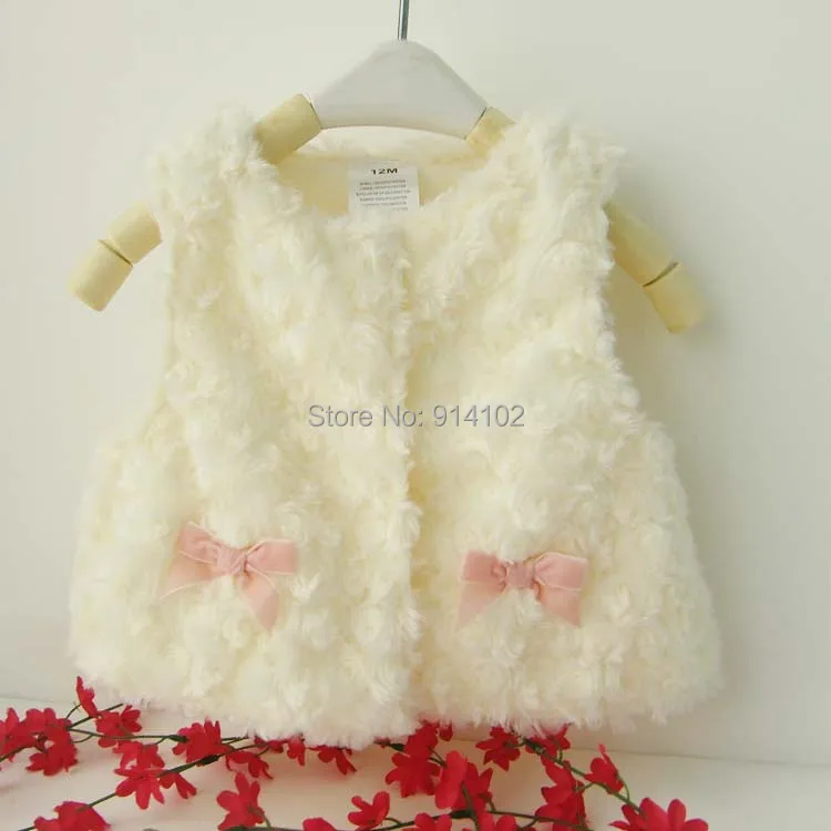 Жилет детский с искусственным мехом на осень/зиму|boys fur vest|infant vestbaby girl vest |