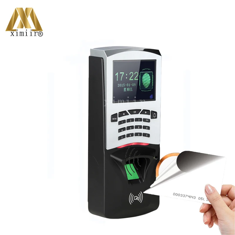 Низкая цена tcp/ip USB отпечатков пальцев и RFID карты время посещения система цветной