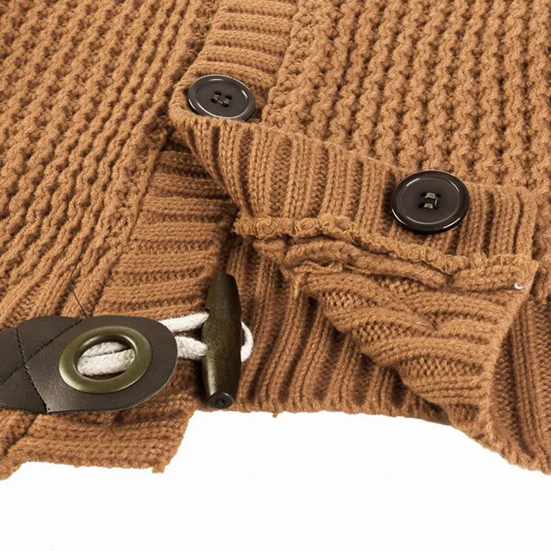 HEFLASHOR, осенне-зимний свитер, кардиган, мужской бренд, повседневный тонкий свитер, мужской теплый толстый свитер с высоким воротом, 3XL
