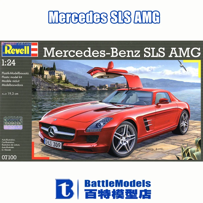 

Revell MODEL 1/24 SCALE  military models #80-7100 Mercedes SLS AMG plastic model kit
