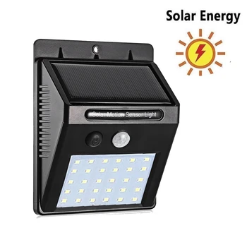

30 LED Solar Powered Light PIR Motion Sensor Waterproof Garden Street Wall Night Lamp street wall spot floodlight for landscape
