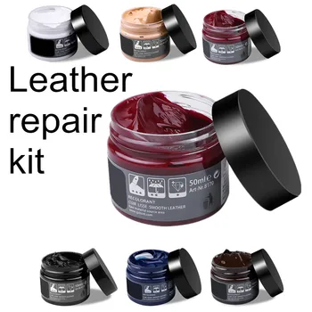 

Cream style leather repair kit Car seat color restoration tool fix scratch crack rips recoloring shoes clothes sofa scrach set