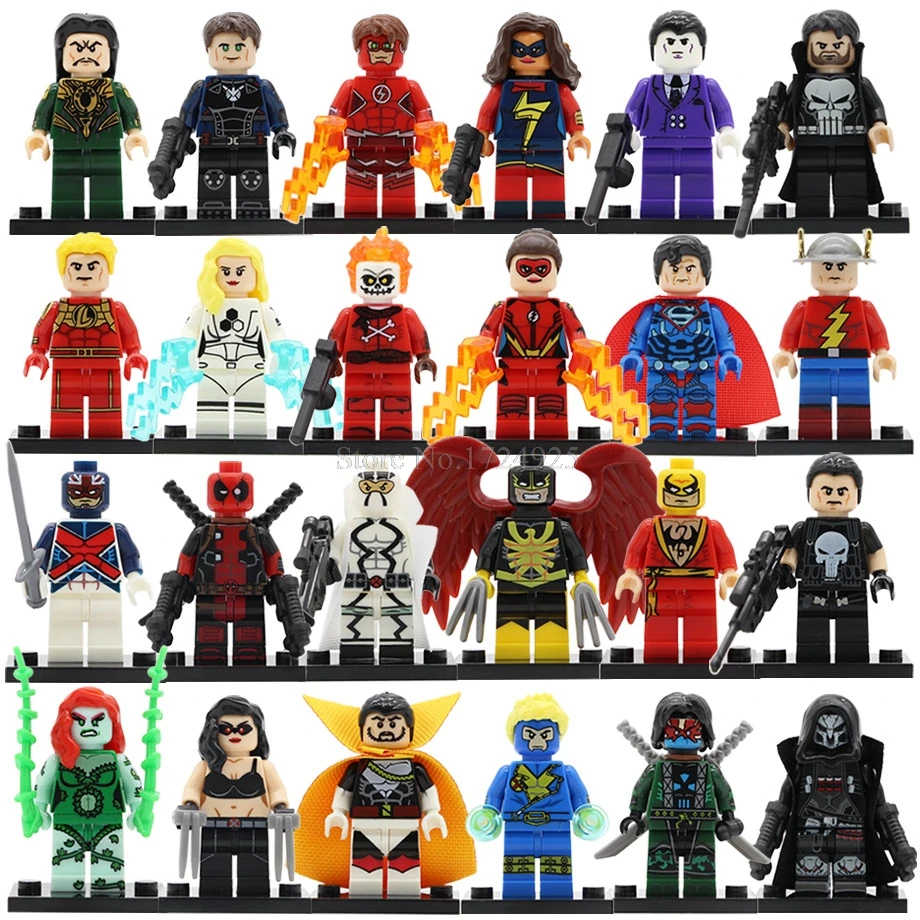 

Single Sale Super Hero Figure X-23 Patriot Mandarin Jay Garrick Ghost Maker the Flash Iron Fist Building Blocks Toys