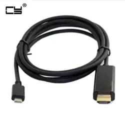 Аудио-видео Кабели Мужчина HDMI к USB 3.1 Тип C Мужской 4 К 1080 P Кабель-адаптер для Macbook Chromebook pixel