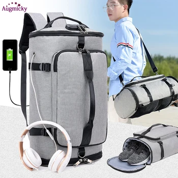 

USB Charging Laptop Backpack Shoe Pocket 15.6 inch Anti Theft Women Men School Bags For Girls College Travel Backpacks Rucksack