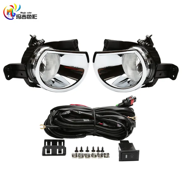 Chrome Driving Lamps Fog Lights For Chevrolet Chevy Colorado 2016 Chrome Driving Lamps Fog Lights For Chevrolet Chevy Colorado 2016 With Wires Harness Switch