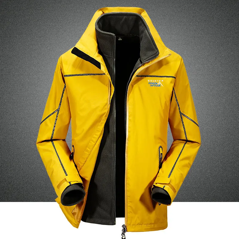 2018 Winter Men Two piece Climbing Jackets Outdoor Waterproof Coat