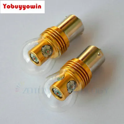 

2Pcs Amber/Yellow P21W 382 BA15s 1156 Single Filament CAN BUS 20W CREE Chip LED REVERS CAR BULBS Tail lights,Turn signal light