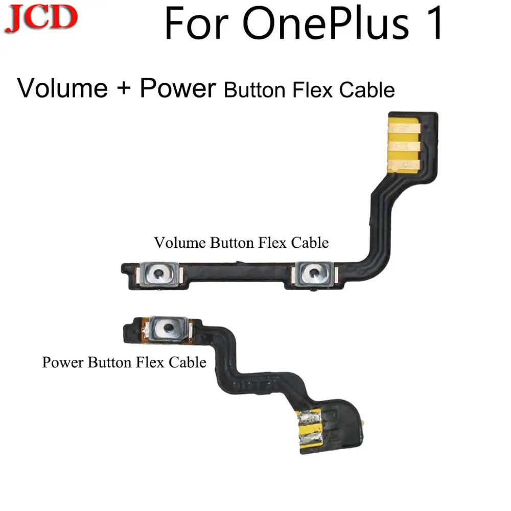 JCD новая кнопка включения/выключения громкости вверх/вниз гибкий кабель для OnePlus One 1+ A0001 запасная часть Кнопка громкости питания гибкий кабель - Цвет: Power and Volume