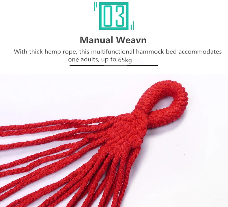 Trackman TM6413 Portable Camping Hammock Travel Mat Outdoor Cotton Polyester Swing Bed Sleeping Bag