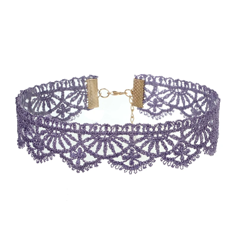 Tocona Gothic Wide Flower Black Lace Chokers Necklaces for Women Fashion Punk Gothic Choker Sweet Vintage Collares Necklace - Image 6