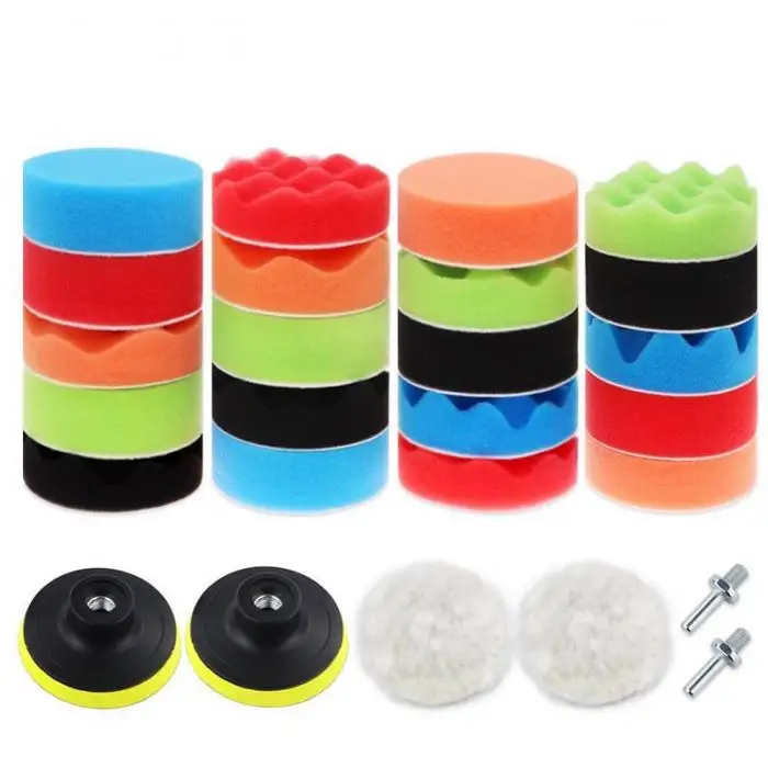 5/7/8/11/19/22/31pcs Car Foam Dirll Polishing Wheel Pad Kit for Car Polisher Auto Accessories NJ88