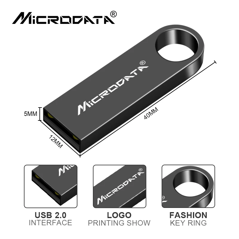 Бренд MicroData, USB флеш-накопитель, 16 ГБ, флеш-накопитель, 32 ГБ, 64 ГБ, 128 ГБ, флеш-накопитель, флеш-карта памяти, 8 ГБ, U диск, cle, usb с брелоком