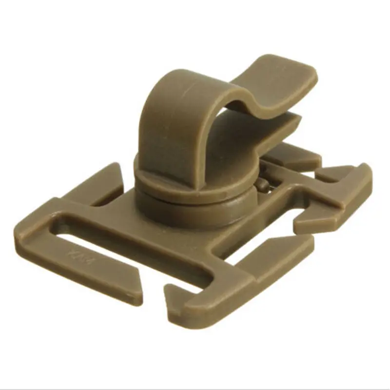 2PCS Drinking Tube Clip Rotatable Molle Hydration Bladder Drinking Straw Tube Trap Hose Webbing Clip for Camelbak Water Pack Bag