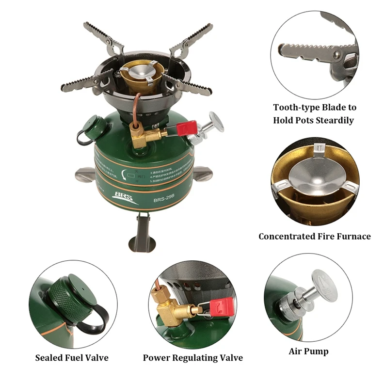 BRS бензиновая масляная топливная печь без подогрева портативная плита для пеших прогулок рыбалки пикника Путешествия оборудование для пикника BRS-29B