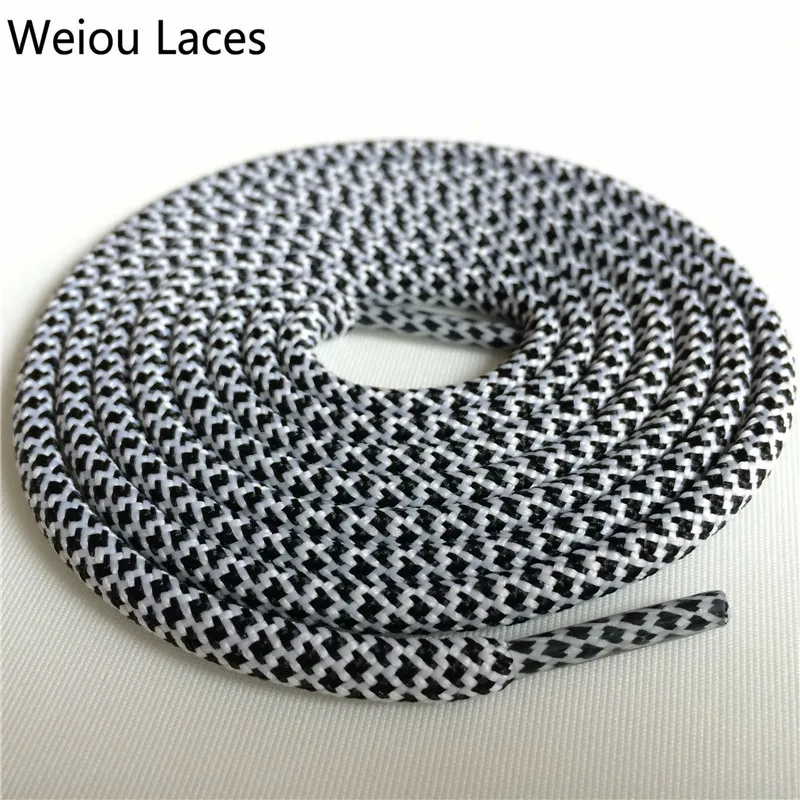 Weiou outdoor 4.5mm Hiking Boot Laces Polyester Rope Lacing Sports Running Shoestring Color Shoelace For Basketball Shoe sneaker