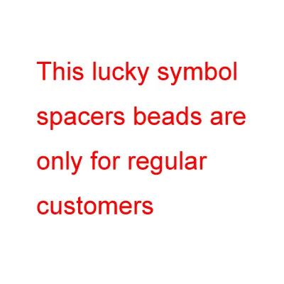 

100% 925 Silver Luck Symbol Beads Pure Silver Good Luck Symbol Spacers Sterling Jewelry DIY Beads