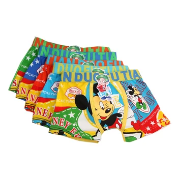 

2pcs/lot mickey underpants for boys underwears girls panties cotton boys boxers girls underwears child shorts baby Panty 3-11
