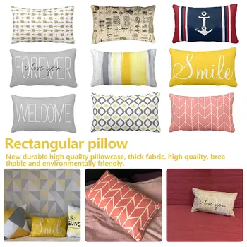 

30X50 Rectangle Pillow Cover Home Design Pillowcase For Home Comfortable Sleep Pure Contract And Cool Pillowcase