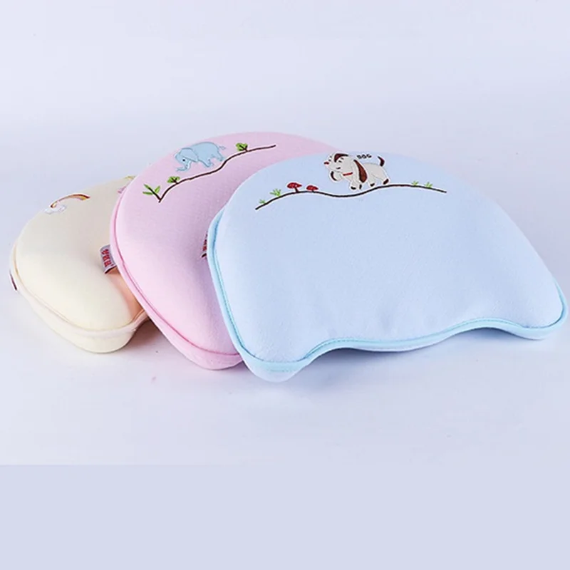 Подушки из пены с памятью для новорожденных Детская Хлопковая Подушка плоская