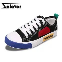 ZALAVORA/Женские Простые разноцветные модные туфли для скейтбординга; женские Клубные туфли на плоской подошве; повседневные кроссовки; обувь;
