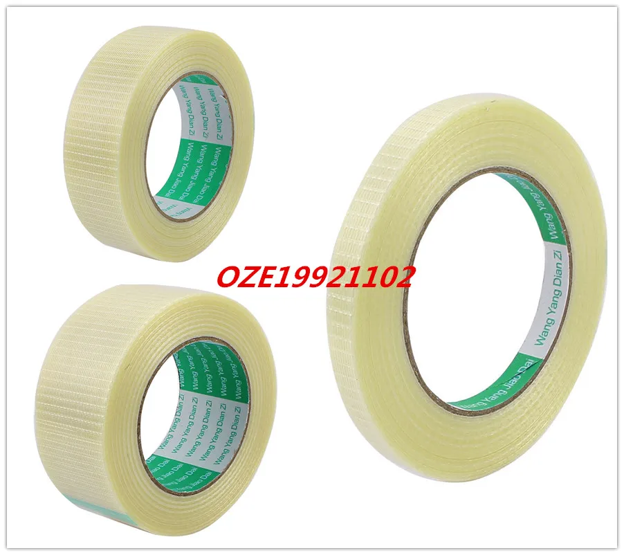 1PCS 50 Meters Length Long Adhesive Insulating Grid Glass Fiber Tape