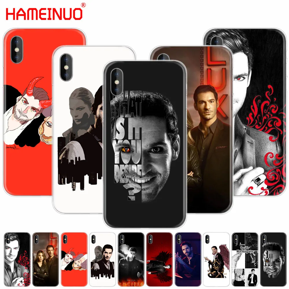 

HAMEINUO lucifer tv show cell phone Cover case for iphone X 8 7 6 4 4s 5 5s SE 5c 6s plus