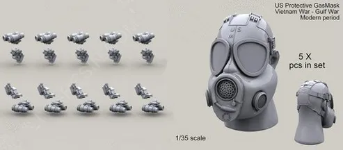 1/35 весы аксессуары американская противогаз и бинокулярная ночная съемка набор