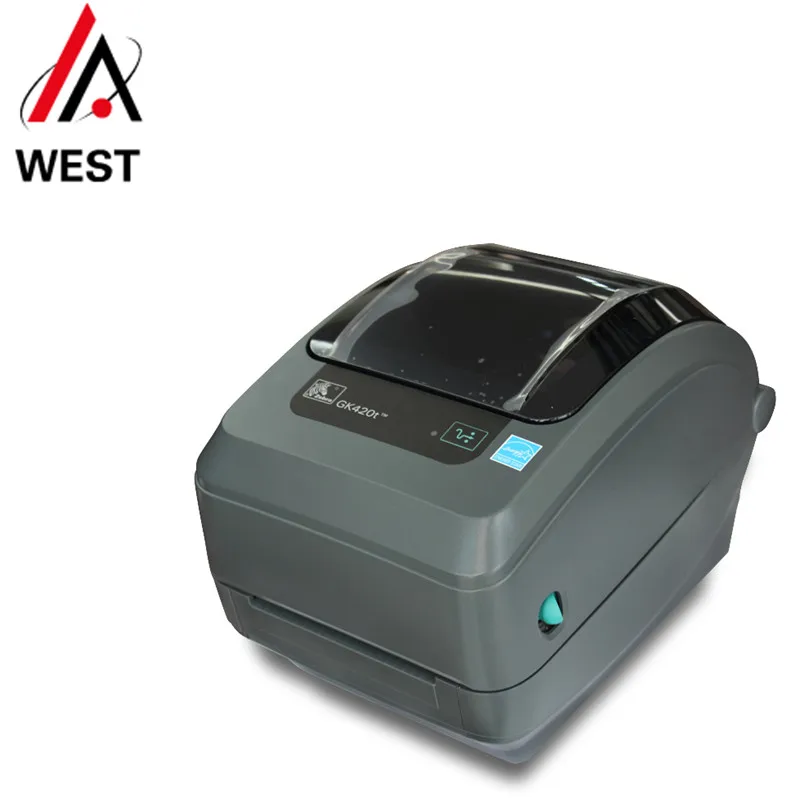 

Free shipping brand new original Zebra GK420t 200dpi desktop printer sticker machine express bill thermal transfer printer