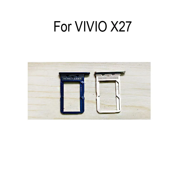 Nuovo Originale Per Vivo X27 X27 Vassoio Per Scheda Sim Argento Vassoio Per Scheda Sd Supporto Per Scheda Sim Sostituzione Del Cassetto Della Scheda S