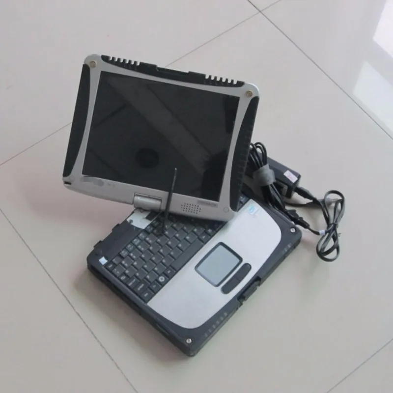  car diagnostic computer toughbook cf19 4G ram & rotate screen second hand works for mb star c3 c4 c