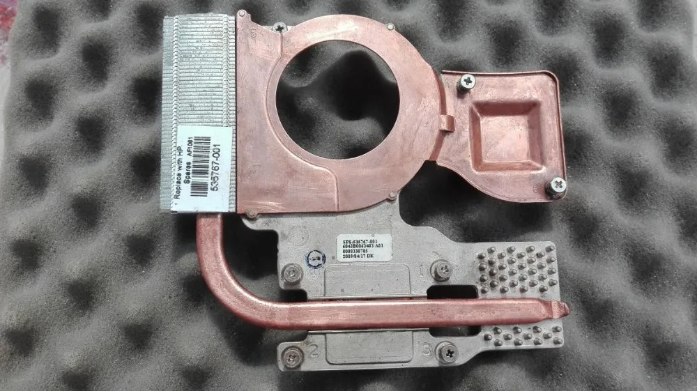 

Wroking good Cooler for HP ProBook 4410S 4411S 4510S 4710S cooling heatsink 535767-001 6043B0063403 FOR INT DSC model