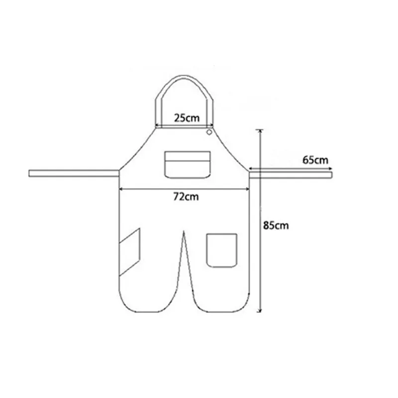 Najtaniej Długi biały szary płótno Crafting fartuch malarski artysta szuflada malarz Smock Carpenter Potter ogrodnik drewno pracownik odzież do pracy B84