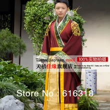 Древняя китайская императора или Высочество народного танца костюмы фотографии или Stage Костюмы для Для мужчин с волос