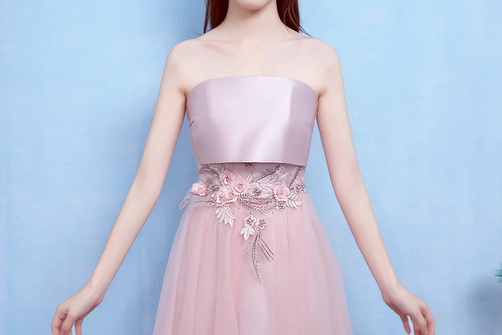Новое розовое платье подружки невесты, длинное свадебное платье, вечерние платья, вечернее платье
