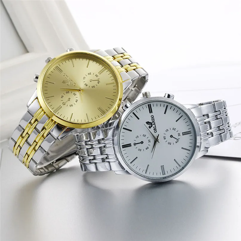 

Men Watches Business Quartz 30M Waterproof Watches Men's Stainless Steel Band Auto Date Wristwatches Relojes Dropshipping #4M03