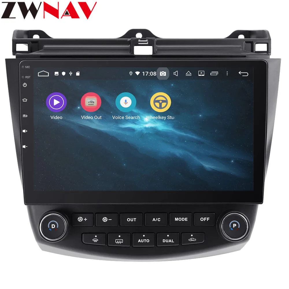 Best Android 9 4+64G DSP Car No DVD Player GPS navigation For Honda Accord 7 2003-2007 head unit multimedia player tape recorder 4