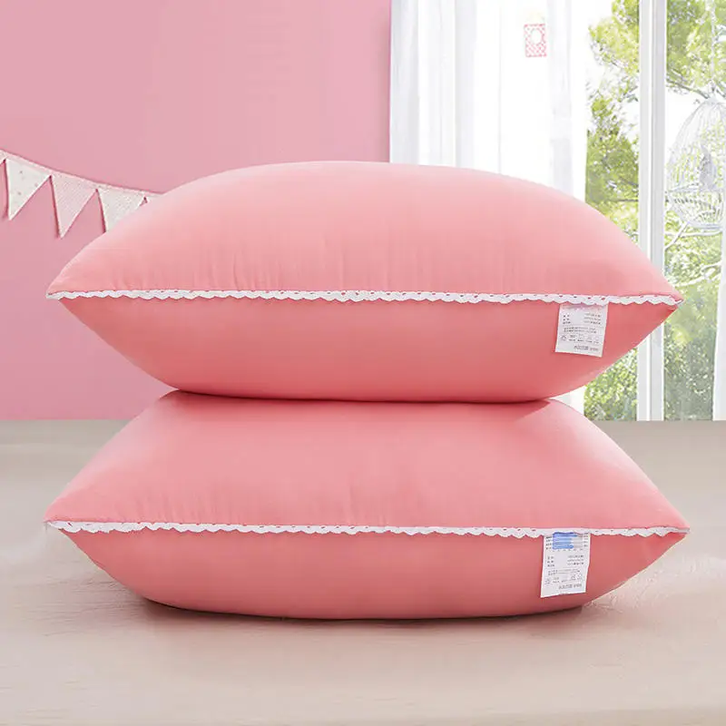 Bonenjoy, одноцветная, моющаяся, хлопковая подушка, мягкая, 48x74, удобная, синяя, розовая, наполнитель, подушка - Цвет: type 3