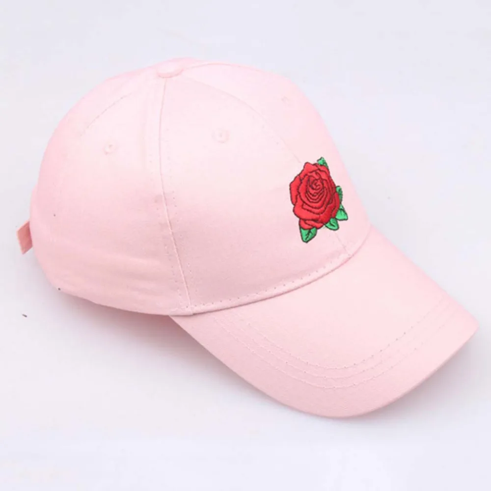 2019 men and women rose embroidery sports hat baseball basketball beach hat casual comfort duck tongue sun hat cap cotton 40J26 (10)