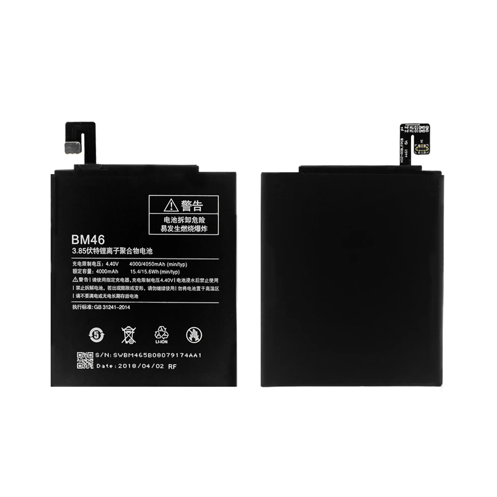 Смартфон 3,85 V 4000mAh BM46 Lipo аккумулятор для Xiaomi Redmi Note 3 Note3 Pro 3,85 V 4000mAh BM46 Li-Po аккумулятор