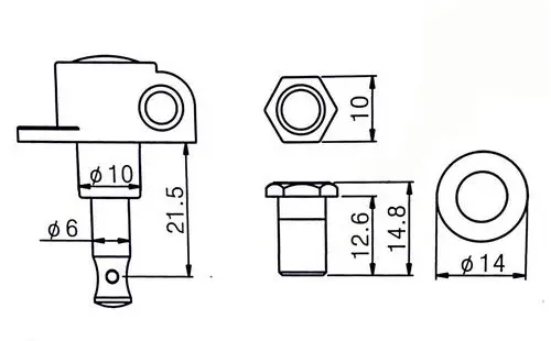 Wilkinson Гитарные тюнеры черные 3x3 Imperial style гитарные колышки WJ-309