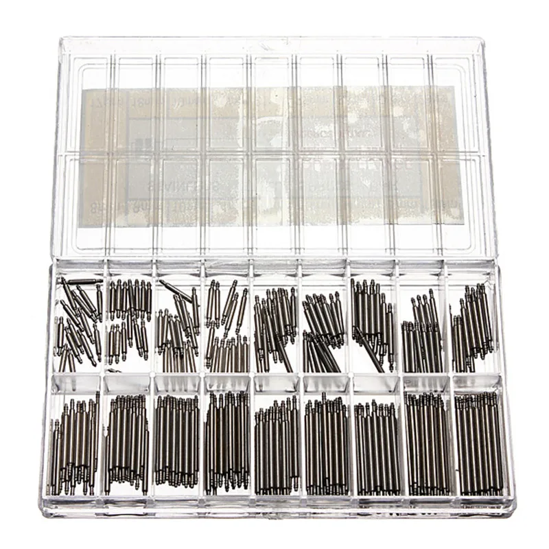 

Hot Sale 360 Pcs Stainless Steel Watch Spring Bars Strap Link Pins 8-25mm Watchmaker